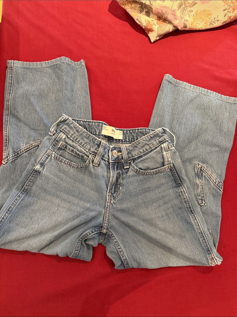 Hollister Light Blue Straight-Leg Women's Jeans